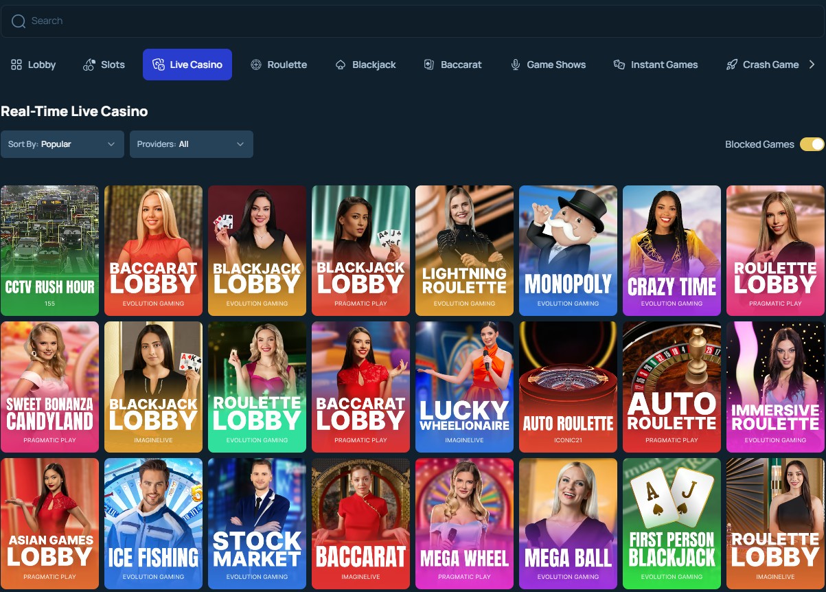 FortuneJack Live Games